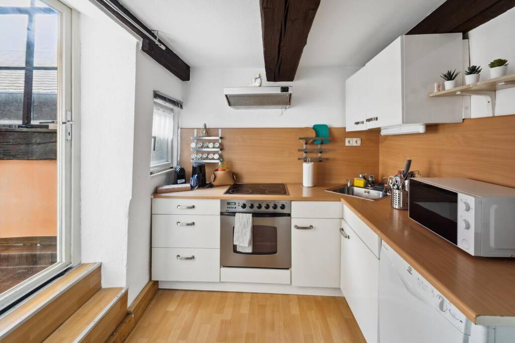 Zentrales, Rustikales Apartment Lauf an der Pegnitz Buitenkant foto
